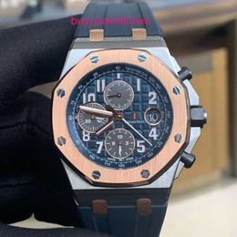 Machinery AP Wrist Watch Royal Oak Offshore Series 26471SR Room Golden Blue Plate Baoqilai Limited Edition Mens Timed Fashion Leisure Business Sports Watch