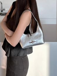 Evening Bags Brand Designer PU Leather Women's Shoulder Bag Casual Star Crossbody Small Hobos Handbag