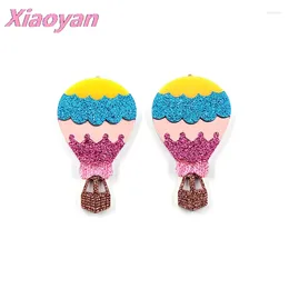 Party Decoration 1pair Air Balloon For Earrings Cute Travel Glitter Acrylic DIY