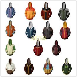 Men's Hoodies Sweatshirts 2020 Avatar The Last Airbender Hoodie Cosplay Costume Man Women Anime Casual Zipper Jackets 24328