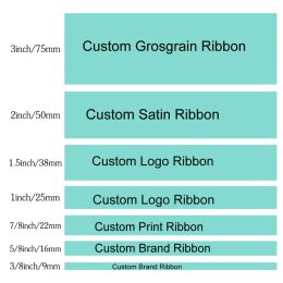 accessories 10/25/50/100 Yards Custom Printed Grosgrain Ribbon