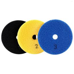 Spoons 3 Pieces 100Mm Diamond Flexible Wet & Dry Polishing Pads Step Floor Polish For Stone Marble Tile