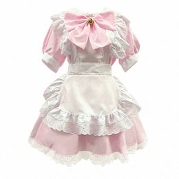 pink Princ Dr Set Lace Skirt Fi Carnival Party Cosplay Costumes Cute Maid Uniform Japanese Anime Lolita Bunny Dr 56EK#