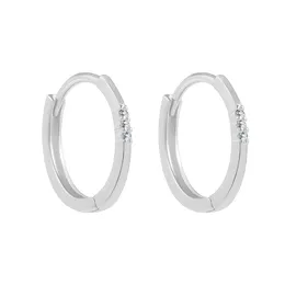 Hoop Earrings Beadsnice 925 Sterling Silver Madame Blanche Round Smooth Cuff For Unisex