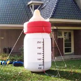 5m 16.4ft high Outdoor Games Inflatable Milk Feeding Bottle Custom Pop up Baby Feeds balloon for advertising
