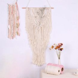 Tapestries 67JB Unique Handmade Macrames Tapestrys Wall Decorations With Colorful Cotton Rope
