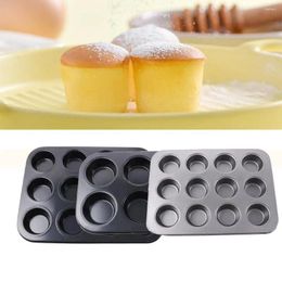Baking Tools 6/12 Holes Safe Metal DIY Cupcake Pan Dish Tray Mould Steel
