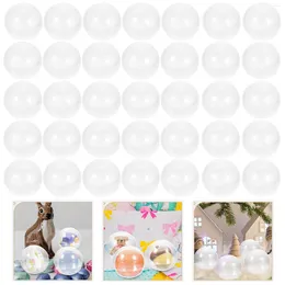 Gift Wrap 50 Pcs Shell Baby Bath Tub Empty Ball Round Clear Kids Claw Machines Balls Plastic Packaging