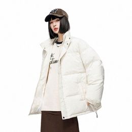 nellargel White Winter Solid Colour Puffer Jacket Women quilted Bubble Coat Woman Streetwear Hip Hop Short Parkas Korean Clothing s8g2#