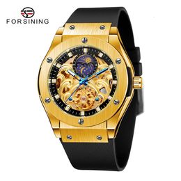FORSINI 8234 Men's Fully Automatic Flywheel Mechanical Hollow Out Xiangyun Wave Business Watch