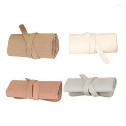 Jewellery Pouches Compact Roll Case Soft And Durable Microfiber Accessory Bags