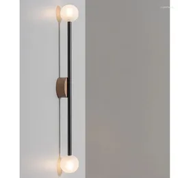 Wall Lamps Interior Decoration Lamp Long Pole Glass Nordic Homestays Bedroom Bedside Aisle Shop Light Decor