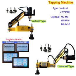 M3-M16-M30 CNC Electric Tapping Machine Servo Motor Electric Tapper Drilling with ISO Chucks Easy Arm Power Tool Threading 110V 220V