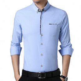 2022 brand new solid big pocket mens shirts for men clothing fi lg sleeve shirt luxury dr casual clothes 7772 v0lW#