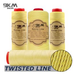 Sculptures Kevlar Thread Twisted Flying Kite String 0.6~0.8mm Cutresistance Fishing Assist Line Sewing Thread Hiking Tent Refractory Rope