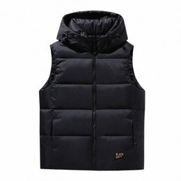 men Black Gold Down Vest Jacket Winter Men Warm Waterproof Sleevel Jacket Autumn Casual Windproof Thicken Waistcoat Brand Man G6f6#