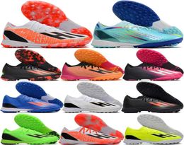 Quality Soccer Boots X Speedportal1 TF IN Mens Indoor Turf Knit Football Cleats Soft Leather Comfortable Trainers Messis Soccer S1433385