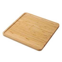 Bamboo Tray Bread Snacks Tea Set Rectangular Disc Square Minimalist Circular Damboo Plate Household Hotel Tableware