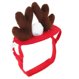 Dog Apparel Pet Christmas Headdress Hats Kids Antlers Party Headband Plush Costume Child Clothes