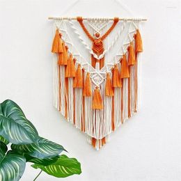 Tapestries 2024 Nordic Tassel Hand Woven Tapestry Wall Hanging Bohemian For Home Homestay Room Gift Background Decoration