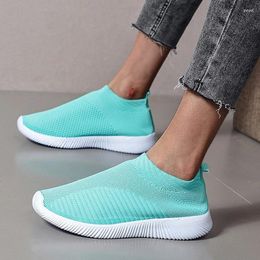 Casual Shoes 2024 Women's Sneakers Fashion Comfortable Soft Women Slip On Sock Ladies Flat For