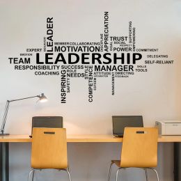 Stickers Office Leadership Quote Wall Decal Teamwork Office Inspire Wall Sticker Office Quote Motivation Idea Vinyl Office Decor X167