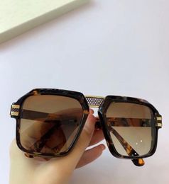 Havana Gold Square Full Rim Sunglasses for Men 8039 des lunettes de soleil Mens Fashion Legends sunglasses new with box6268763