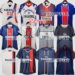 Retro Soccer Jerseys RONALDINHO Maillots de football shirt 90 91 92 93 94 95 96 97 98 99 00 01 02 03 12 13 17 18 OKOCHA PAULETA WEAH CAVANI Vintage uniform