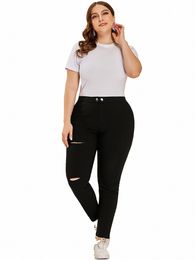 summer new women's plus-size British high street style butt fi design solid Colour 9 points pants X0b8#