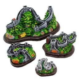 Sculptures Handmade Painted Great Wall of Beijing, China Creative Resin Crafts Tourism Souvenir Gifts Collection Home Decortion