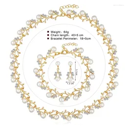 Necklace Earrings Set Western Classic Fashion Sets Evening Dresses Bride Wedding Pography With Jewellery MAF024