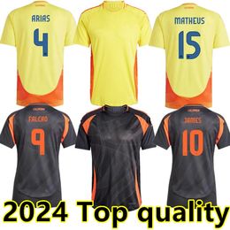 24/25 Colombia JAMES Soccer Jerseys Kids Kit 2025 CoLUmBIa National Team Football Shirt Home Away Set Camisetas 2024 Copa America D.VALOYES ARANGO C. CHUCHO CUADRADO