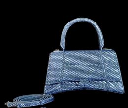 Evening Bags HOURGLASS HANDBAG WITH RHINESTONES tote Ladys Rhinestone Diamante Party Prom Sparking Handbags Sparkly Tote Luxuriou9346454