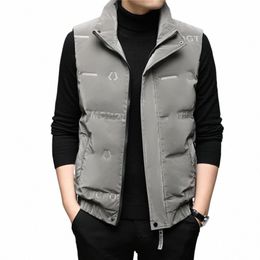 coodrony White Duck Down Vest Men Clothing Winter New Arrival Parkas Big Pocket Zipper Stand Collar Warm Sleevel Jacket Z8219 g8ID#