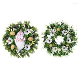 Decorative Flowers Easter Wreath Decorations For Display Office Door Atmosphere Celebration