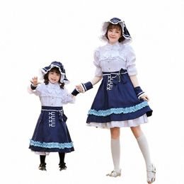 identity V Cosplay Gardener Emma Woods Sweet Lolita Dr Maid Outfit Cosplay Costume Wig Family Halen Costume Women Girl Q2jE#