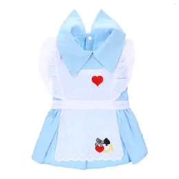 Dog Apparel Dress Birthday Party Costume Clothes For Spring Summer Small/ Medium Dogs ( Blue XL )