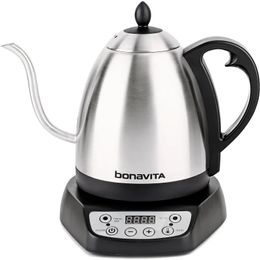 1L Digital Variable Temperature Gooseneck Electric Kettle for Coffee Brew and Tea Precise Pour Control 6 Preset Temps 240328