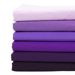 Fabric Pure Purple Cotton Fabric DIY Cloth Sewing Tilda Patchwork Tissue Home Textile Woven Telas Fat Quarter Tecido