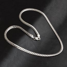 Pendant Necklaces Summer 925 Sterling Silver Fashion Men's Fine Jewellery 5mm 20 Feet 50 Cm Crystal From Swarovskis Necklace247A