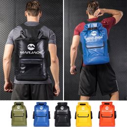 Bags New Outdoor Backpack Waterproof Bag 22L River Trekking Bag Drifting Waterproof Bucket Bag Camouflage Dry Bag Upstream Package