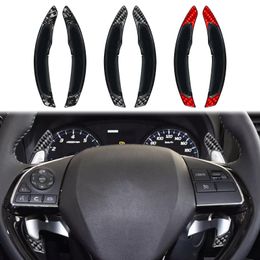 For Mitsubishi Outlander 20 06-20 22 Carbon Fibre Shifter Sticker Car Steering Wheel Shift Paddle Extension