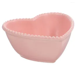 Dinnerware Sets 4 Pcs Heart Salad Bowl Bowls Ceramic Soup Children Multifunction Party Dessert Ceramics Serving