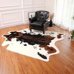 Carpets Cow Floor Mat Christmas C Simulation Whole Cowhide Pattern Coffee Table Living Room Bedroom Artificial Plush