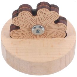 Storage Bottles Petal Weaving Wood Carving Tools The Flowers Sewing Supply Portable Embroidery Cutting Wooden Thread Line