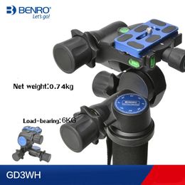Benro GD3WH GD3WHCN three-dimensional gear head PTZ magnesium alloy SLR pography tripod Panoramic pography head 240322