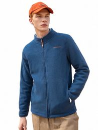 pieer Camp Warm Fleece Jacket Men Autumn Winter 2020 Zipper Black Blue Grey Hoodies Sweatshirts Male Clothing AJK902321 89l6#