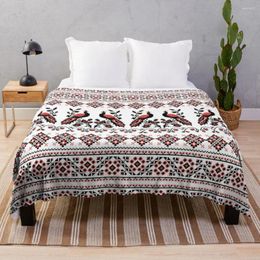 Blankets Ukrainian Embroidery Home Decor Chunky Knit Flannel Throw Blanket