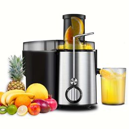Mouth Centrifugal Juicer Restaurant, 14OZ Large Capacity Vegetable Juicer, Wide Feed Chute for Whole Fruit Vegetable, Easy to Clean, Slag Separation, Juice