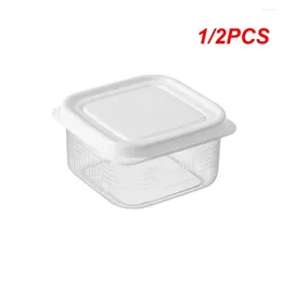 Storage Bottles 1/2PCS Refrigerator Box Vegetables Sealed Keeper Fresh-keeping For Fruit Kitchen Organiser Container